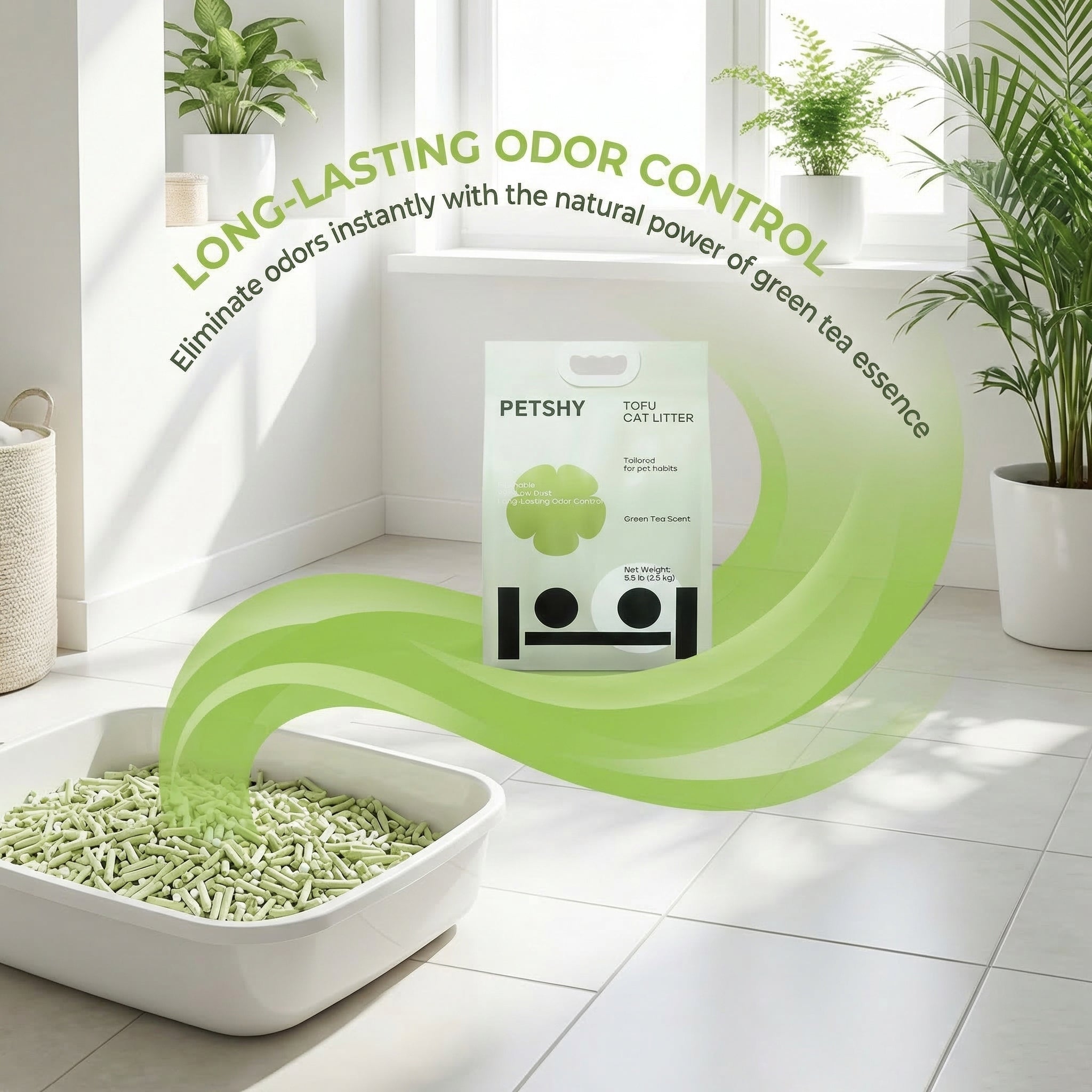 Green Tea Tofu Cat Litter
