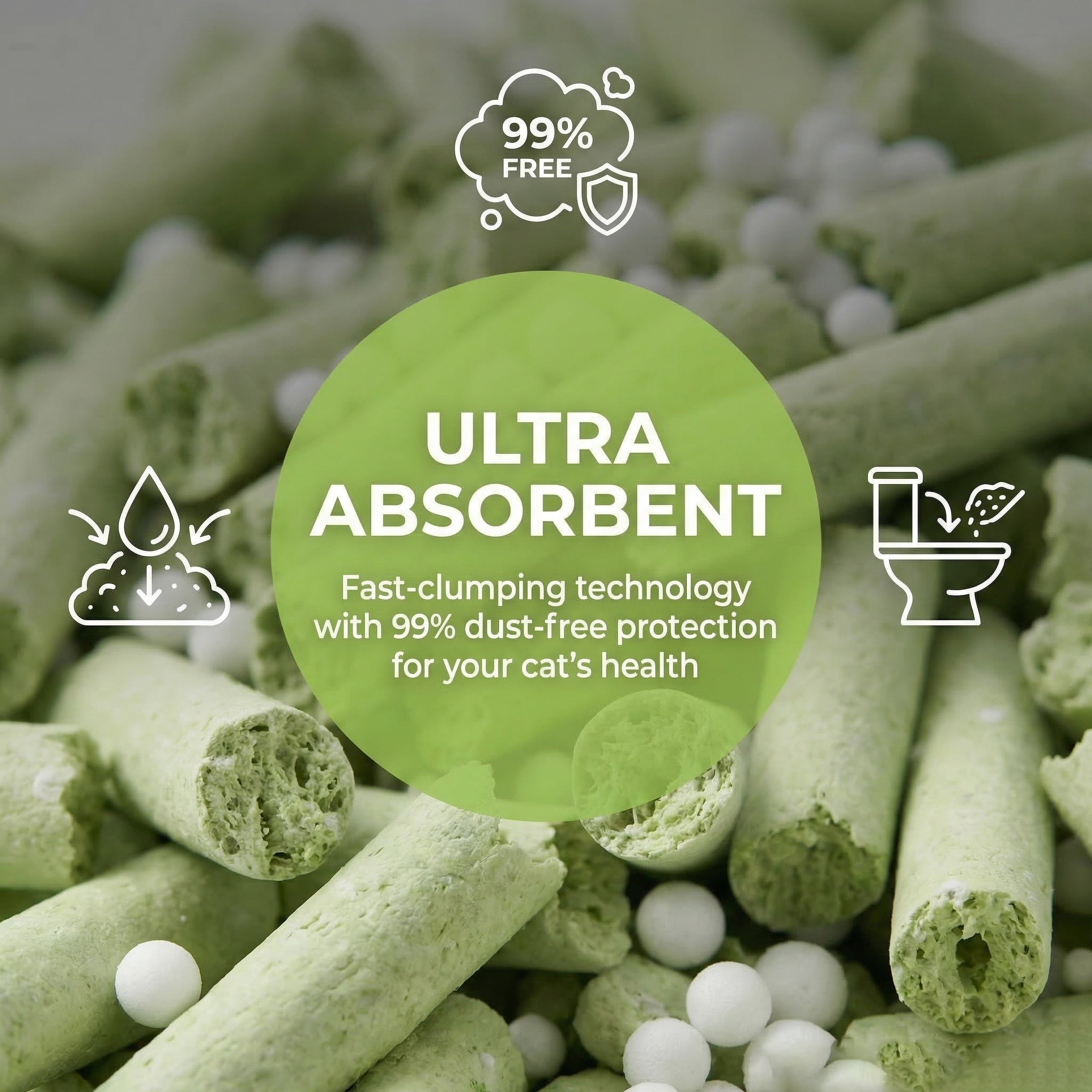 Green Tea Tofu Cat Litter