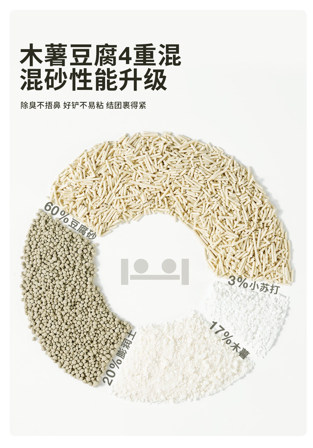 CAMELLIA  TOFU MIXED CAT LITTER  1.5MM 2.5kg