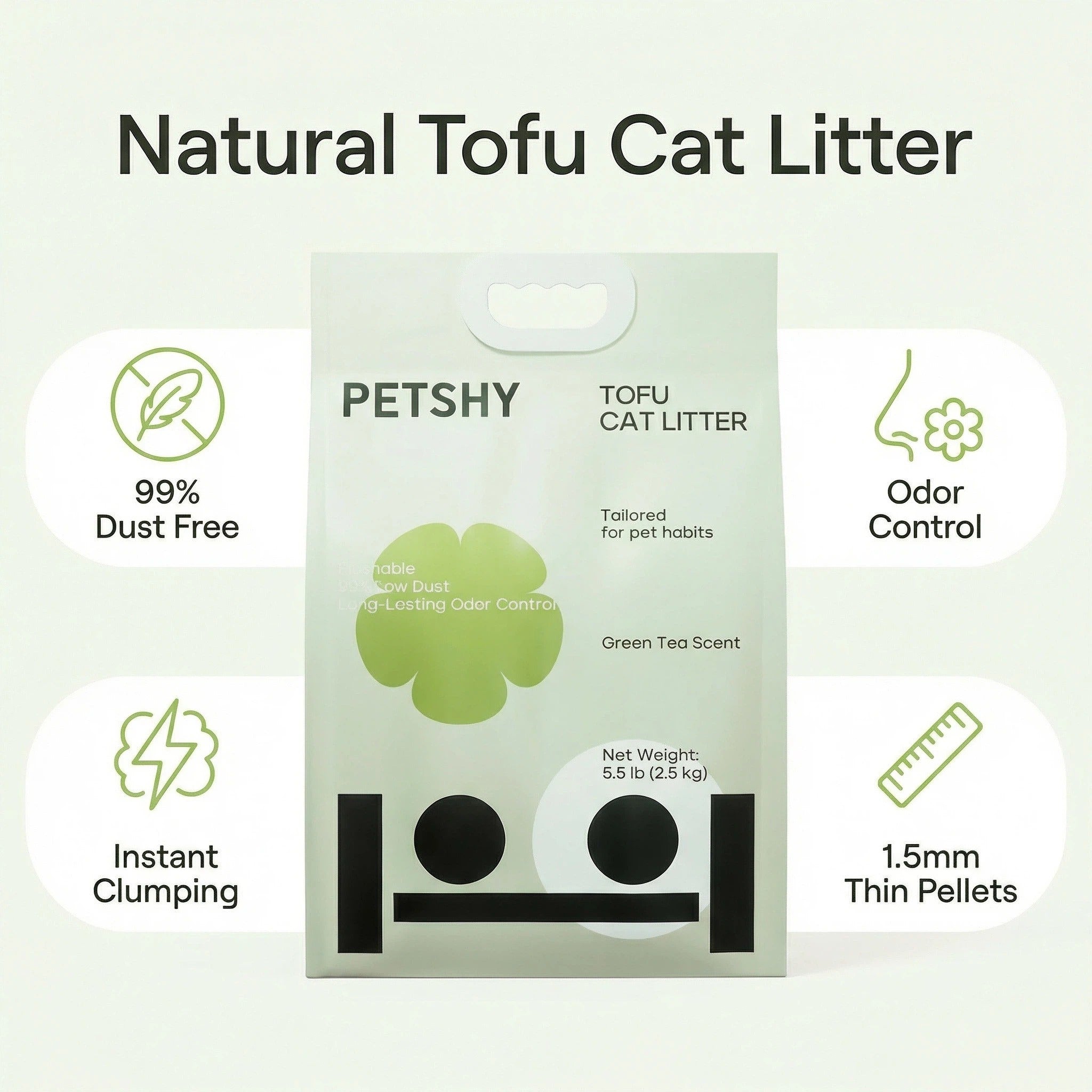 Green Tea Tofu Cat Litter