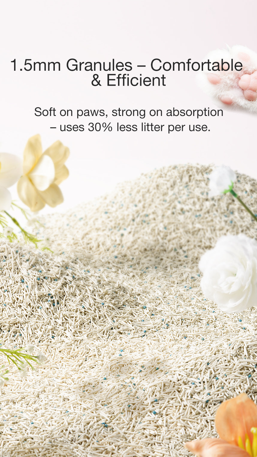 White tea tofu cat litter