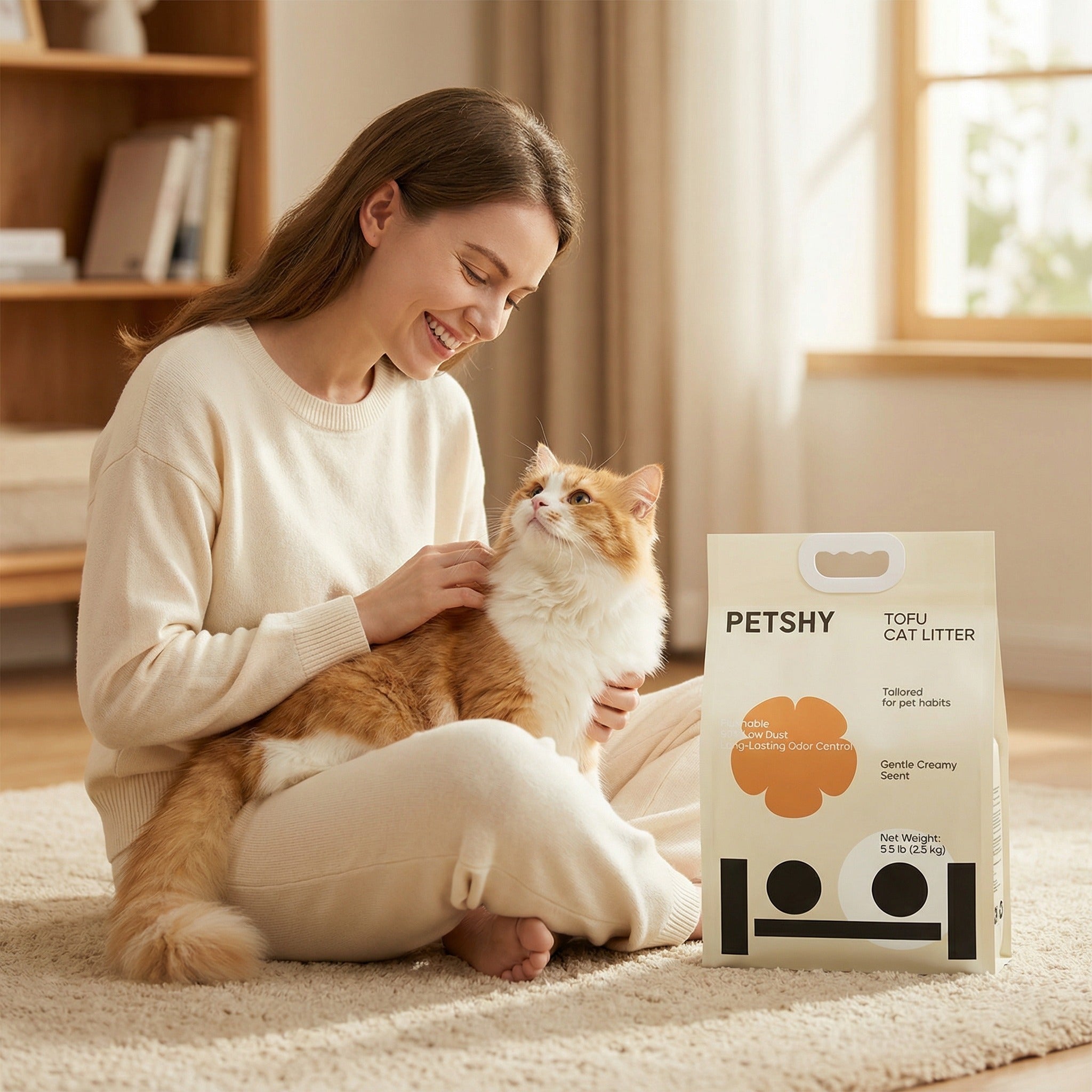 Tofu Cat litter （mild creamy scent）