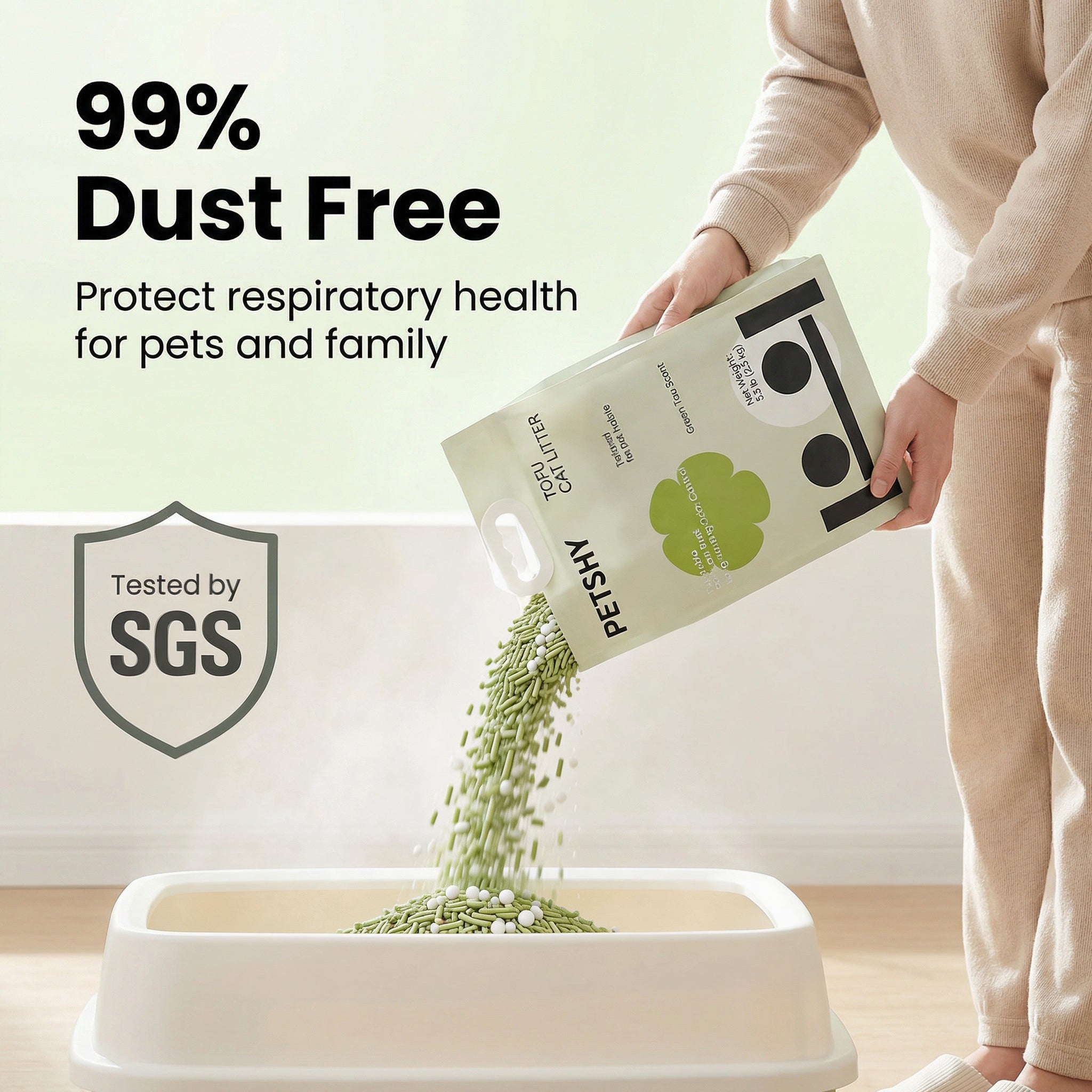 Green Tea Tofu Cat Litter