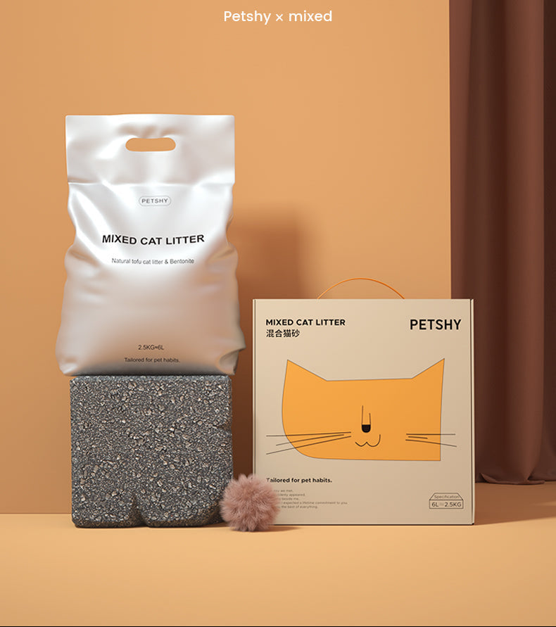 Original Tofu Cat Litter Fine Mixed Bentonite 1.5mm 2.5kg