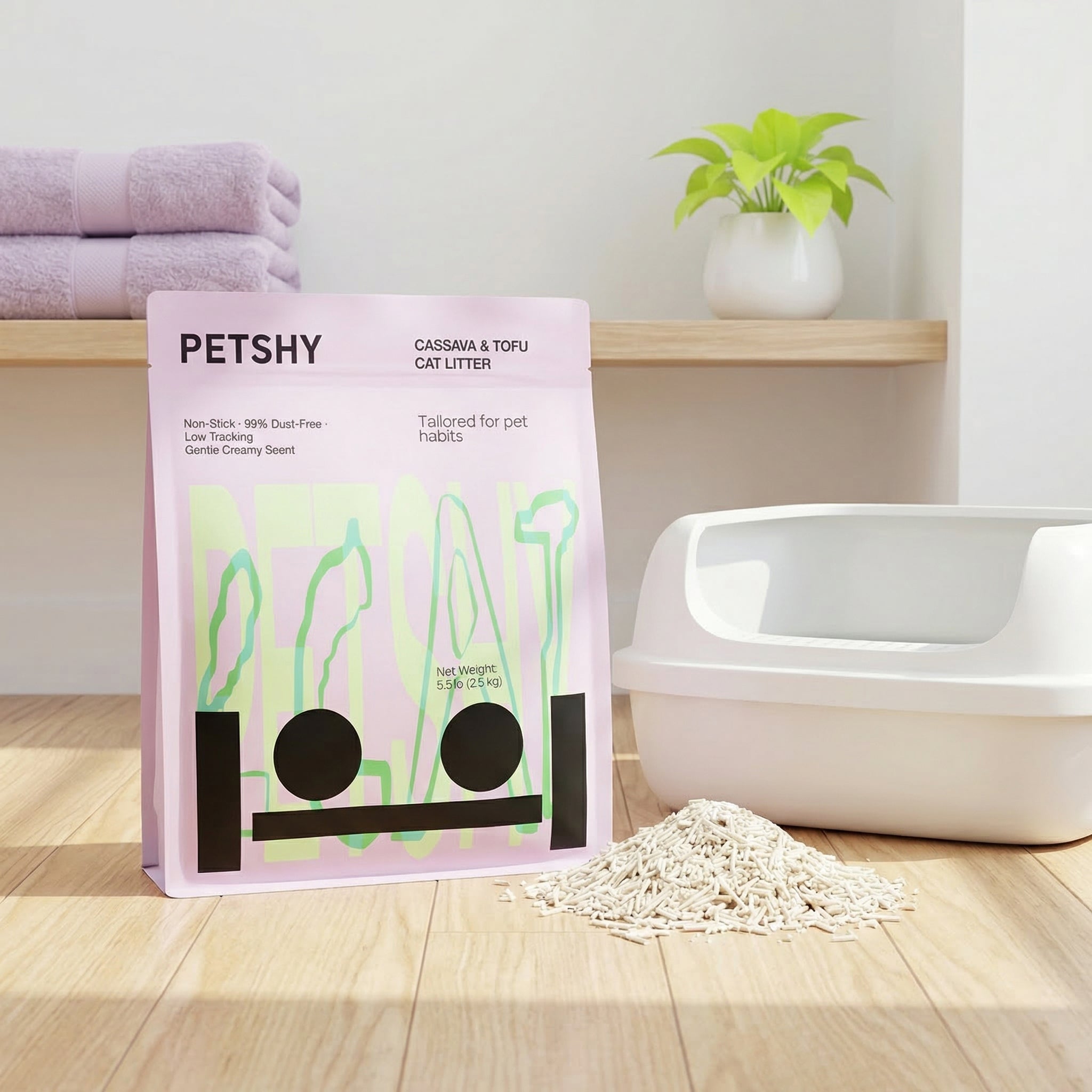 Cassava Tofu Cat Litter