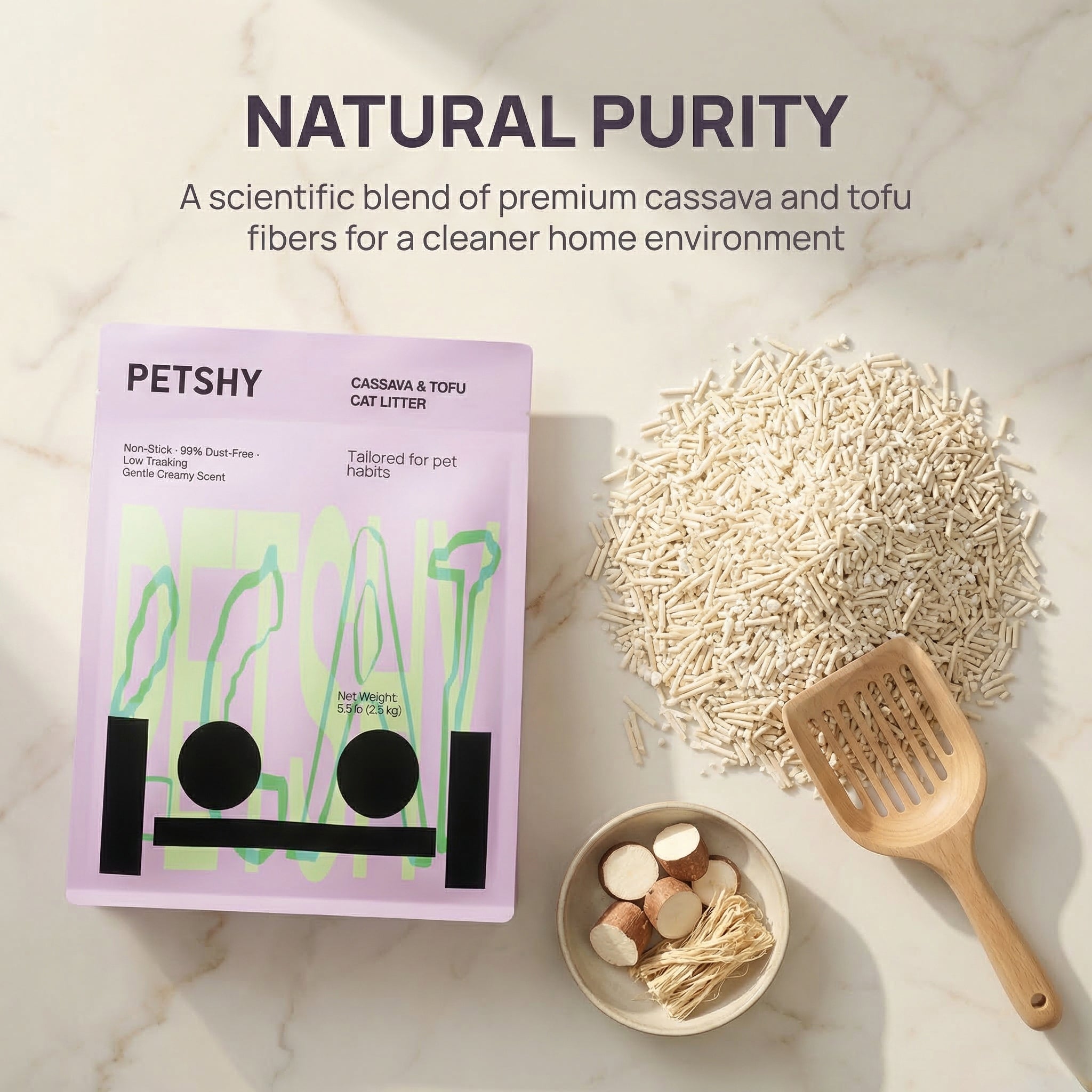 Cassava Tofu Cat Litter