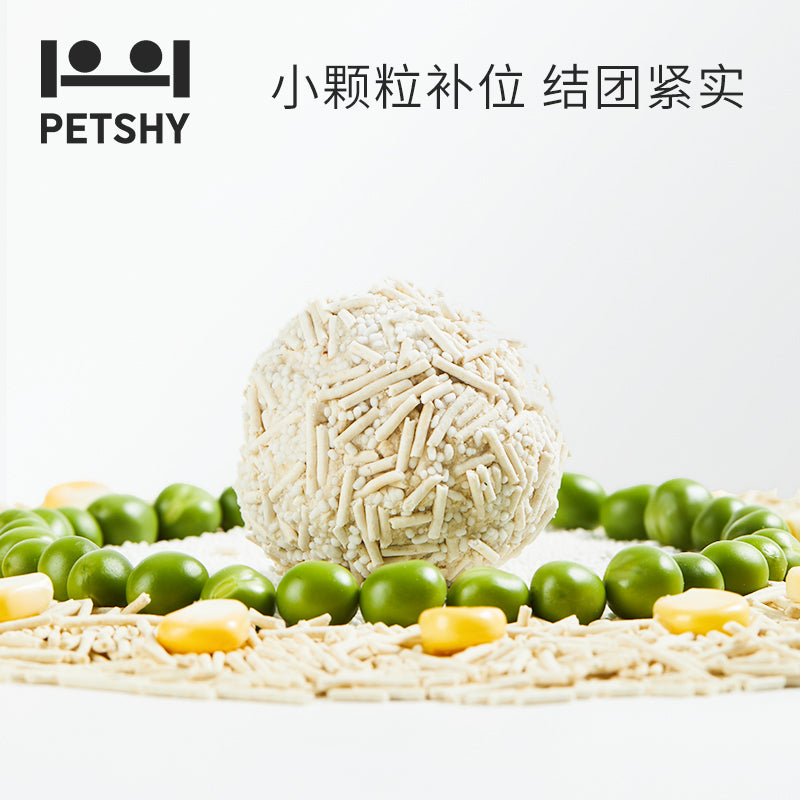 Plant mix tofu cat litter