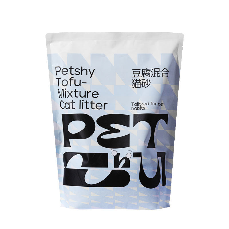 2mm Coconut Tofu Cat Litter Fine Mixed Bentonite Deodorant Dust-free 2kg